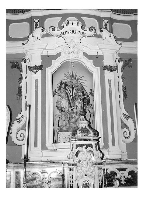 dossale - ambito napoletano (seconda metà sec. XVIII)