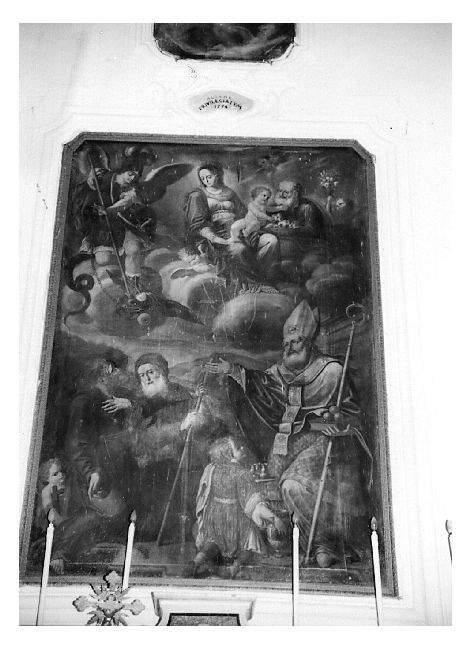 Sacra Famiglia con santi (dipinto) - ambito pugliese (sec. XVIII)