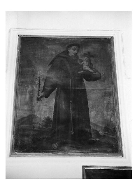 Sant'Antonio da Padova con Gesù Bambino (dipinto) - ambito pugliese (sec. XVII)