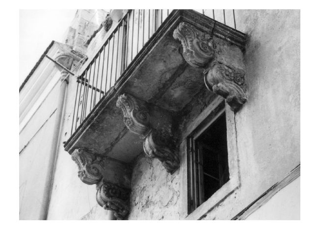 balcone - produzione pugliese (secc. XVII/ XVIII)