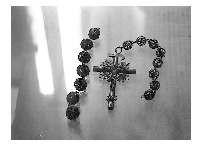 corona del rosario, frammento - produzione pugliese (sec. XIX)