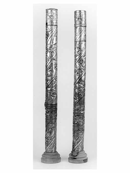 candelabro portatile, serie - ambito Italia meridionale (fine/inizio secc. XIX/ XX)