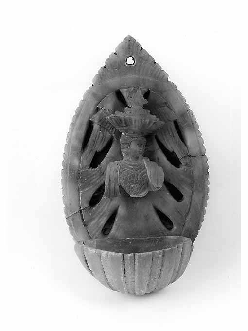 San Michele Arcangelo (acquasantiera pensile) - produzione pugliese (sec. XIX)