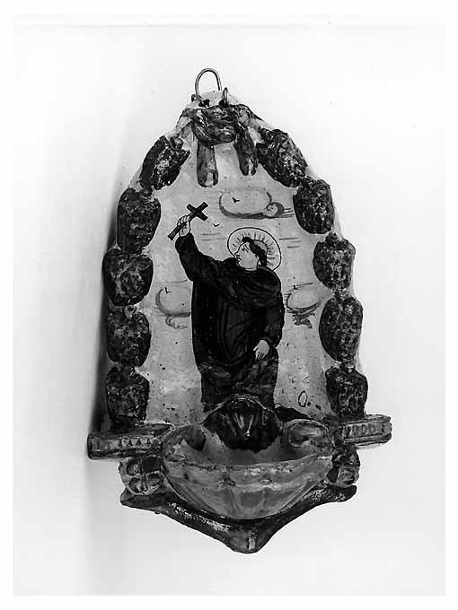 Santo (acquasantiera pensile) - manifattura Italia meridionale (sec. XVIII)