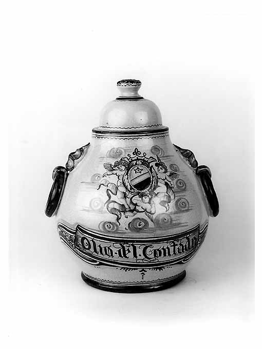 angioletto con arco (vaso, serie) - manifattura Italia meridionale (sec. XVII)