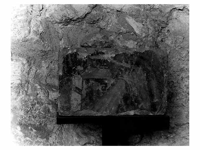 Santo (?) (dipinto, frammento) - ambito pugliese (sec. XIII)