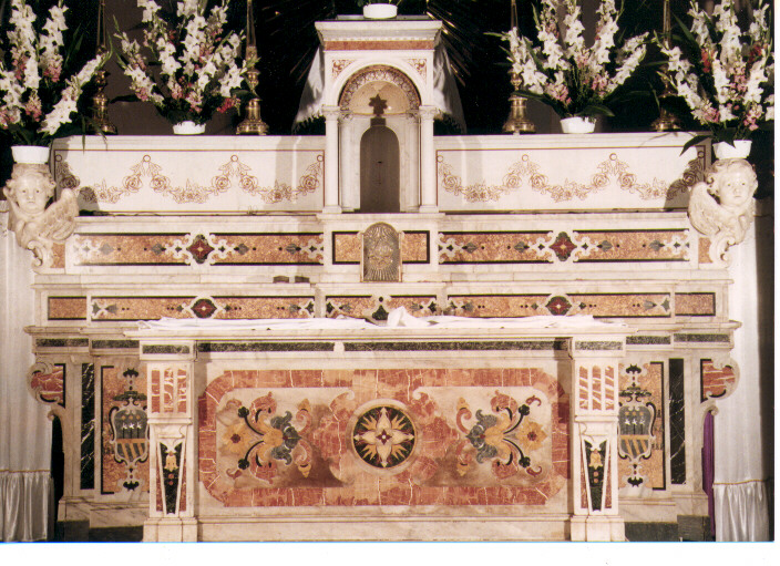 altare maggiore - manifattura napoletana (prima metà sec. XVIII)