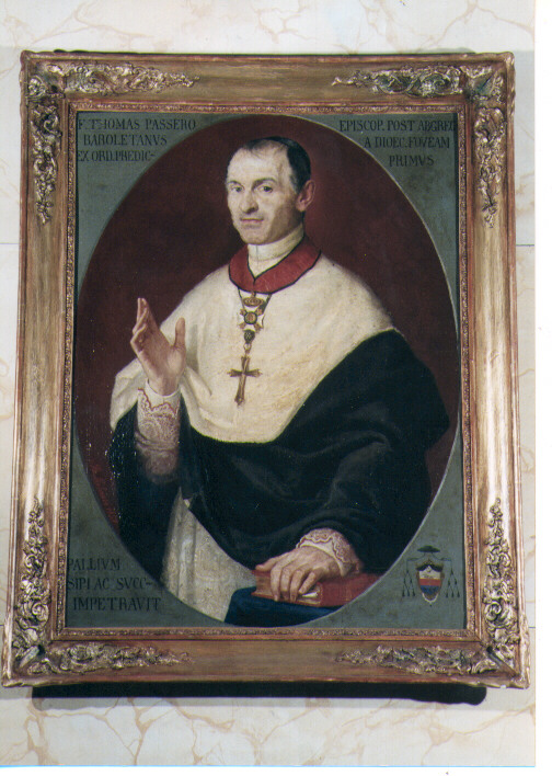 ritratto del vescovo F. Tommaso Passero (dipinto) di Molinaro Biagio (sec. XIX)