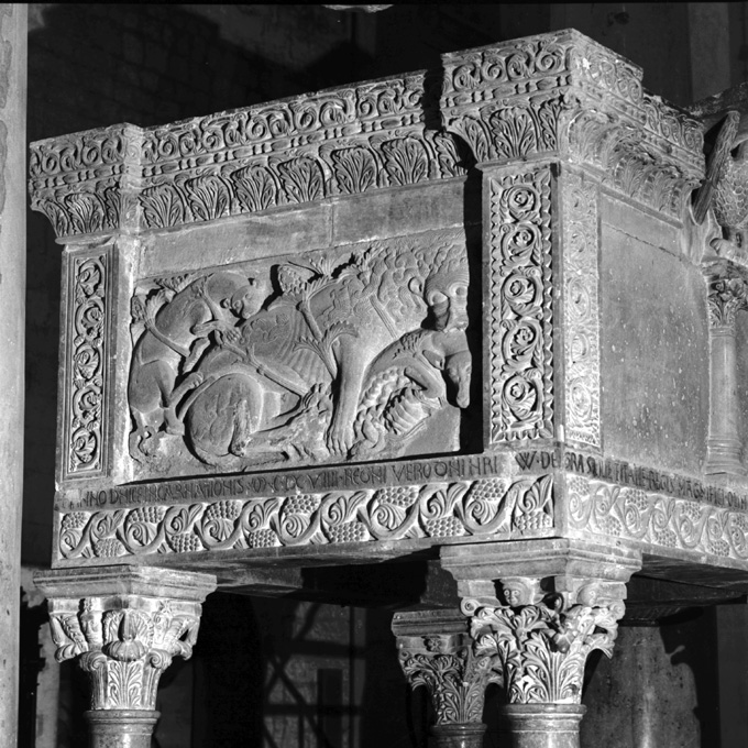 pulpito - ambito Italia meridionale (sec. XII)