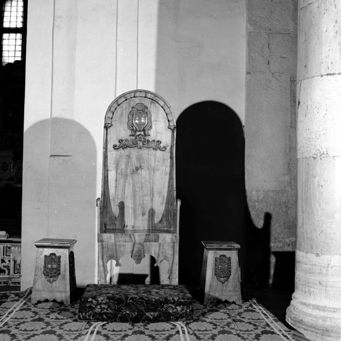 cattedra episcopale - ambito Italia meridionale (sec. XIX)