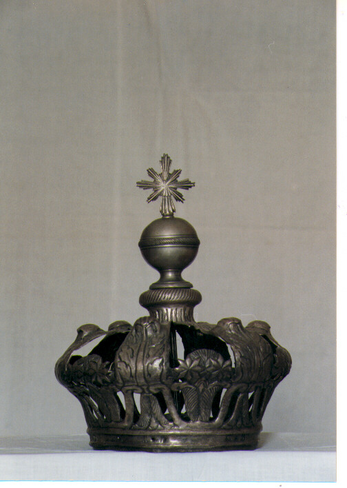 corona da statua - ambito Italia meridionale (seconda metà sec. XIX)