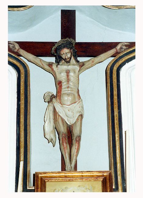 Cristo crocifisso (scultura) - ambito Italia meridionale (sec. XVII)
