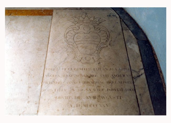 lastra tombale - ambito Italia meridionale (sec. XIX)