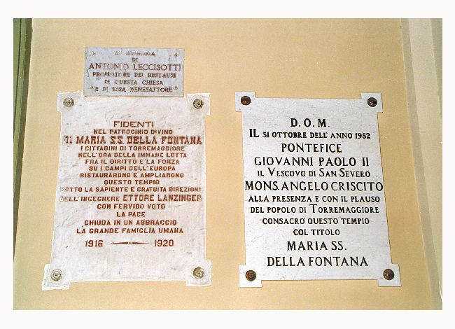 lapide - ambito Italia meridionale (sec. XX)