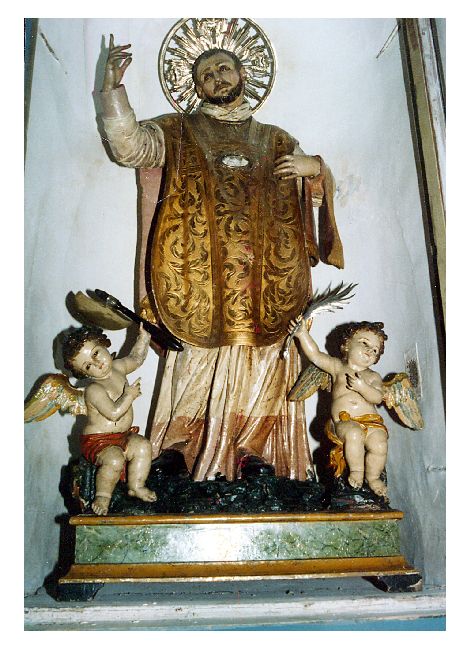 San Valentino (reliquiario - a statua) di Colombo Giacomo (cerchia) (prima metà sec. XVIII)