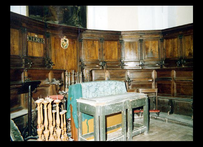 stalli del coro - ambito Italia meridionale (sec. XIX)