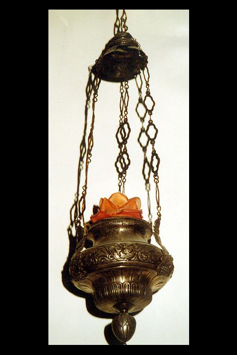 lampada pensile - ambito napoletano (sec. XIX)