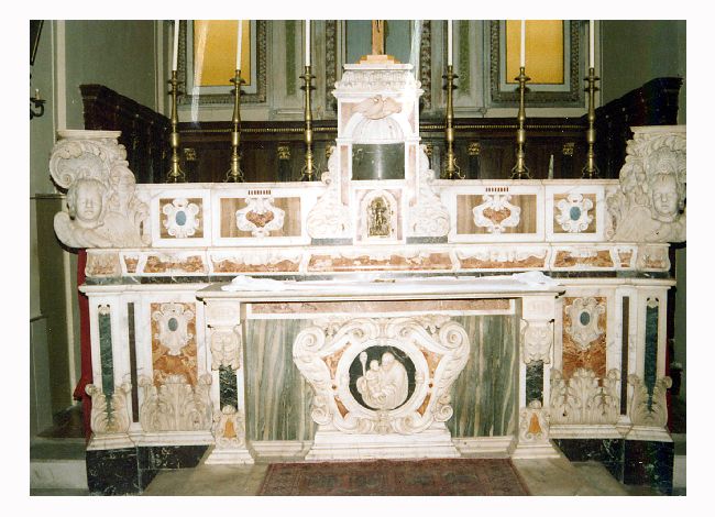 altare maggiore - ambito napoletano (prima metà sec. XIX)