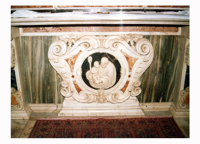 San Giuseppe e Gesù Bambino (paliotto) - ambito napoletano (prima metà sec. XIX)