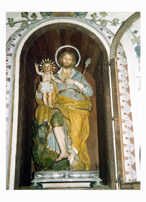 San Giuseppe e Gesù Bambino (statua) - ambito Italia meridionale (secc. XVIII/ XIX)