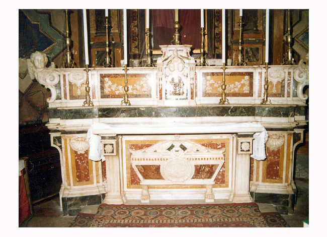 altare maggiore - ambito napoletano (sec. XIX)