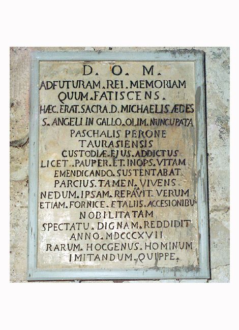 lapide commemorativa - ambito pugliese (sec. XIX)