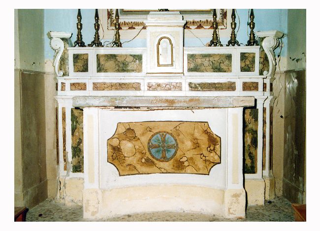 altare - ambito pugliese (prima metà sec. XIX)