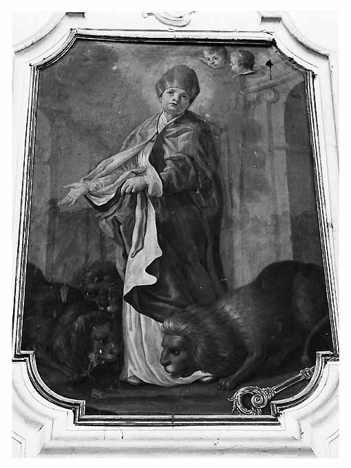 Santo vescovo (dipinto) di Petruzzi Joan (sec. XVIII)