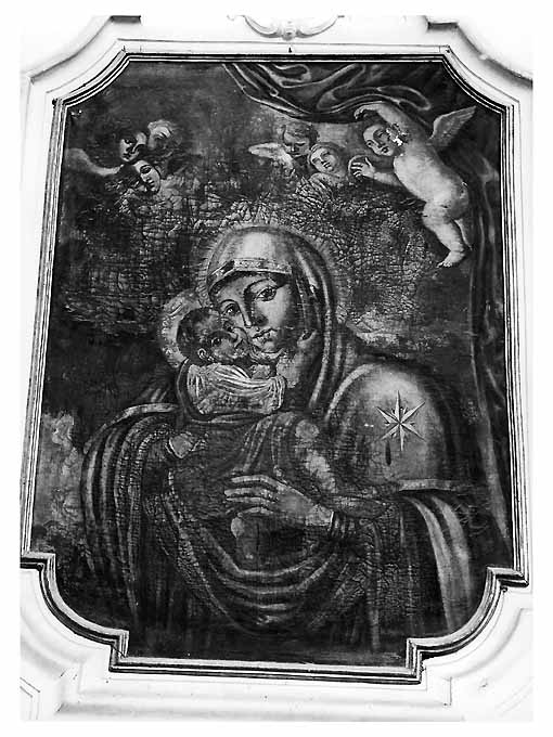 Madonna con Bambino e angeli (dipinto) di Marenga Vincenzo (sec. XVIII)