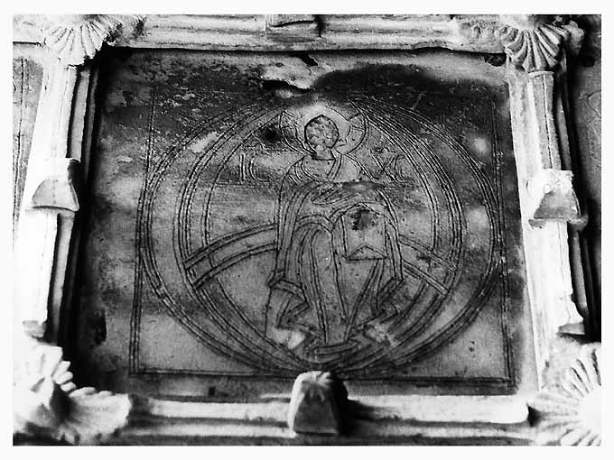 Cristo Pantocratore (formella) di Oderisio da Benevento (attribuito) (sec. XII)