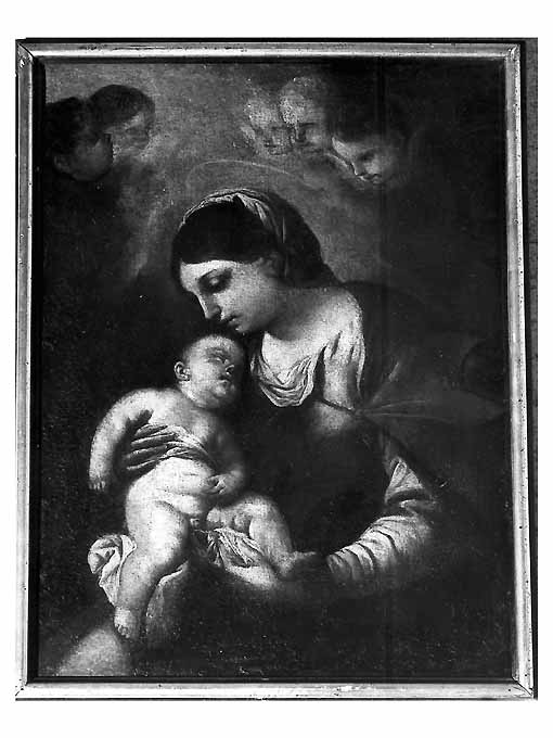 Madonna con Bambino (dipinto) di Giordano Luca (scuola) (sec. XVII)