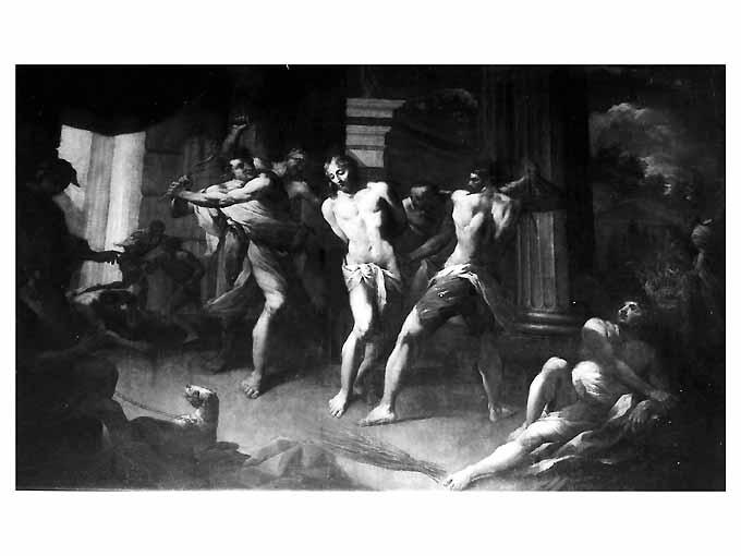 flagellazione di Cristo (dipinto) di Trevisani Francesco (attribuito) (sec. XVIII)