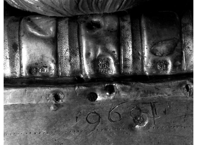 tronetto per esposizione eucaristica, opera isolata di M.A.B (sec. XVII)