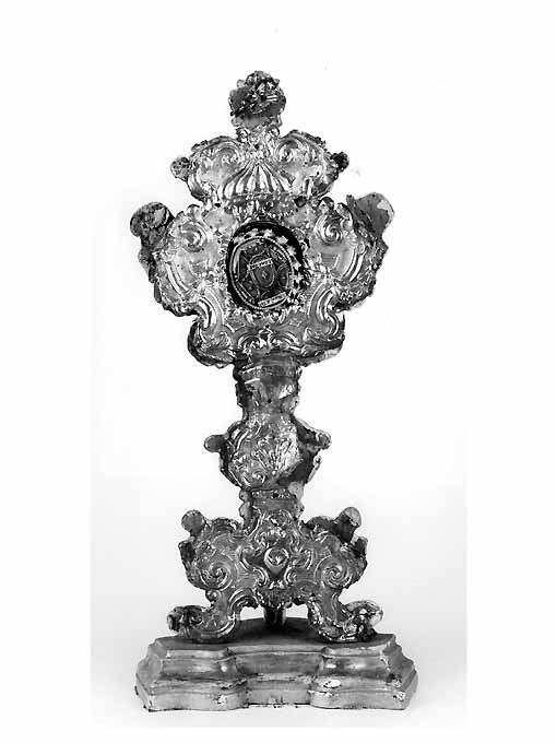reliquiario - a ostensorio, opera isolata - ambito napoletano (seconda metà sec. XVIII)