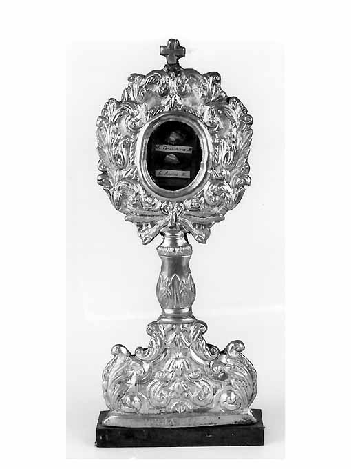 reliquiario - a ostensorio, opera isolata - ambito napoletano (sec. XIX)