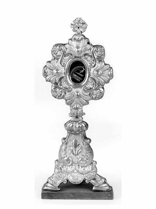 reliquiario - a ostensorio, opera isolata - ambito napoletano (seconda metà sec. XIX)