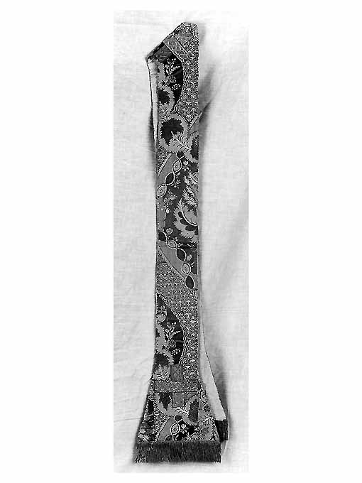 croce (stola, elemento d'insieme) - manifattura francese (?) (prima metà sec. XVIII)