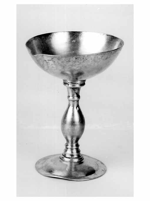 coppetta battesimale, opera isolata - ambito napoletano (metà sec. XVIII)