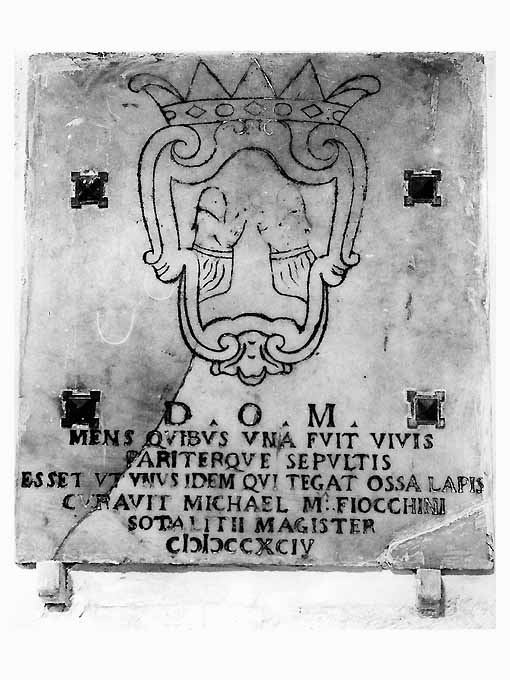 lapide tombale - ambito Italia meridionale (sec. XVIII)