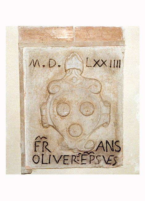 lapide - produzione pugliese (sec. XVI)