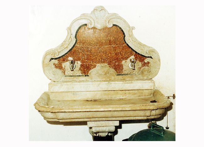 lavabo - ambito napoletano (sec. XVIII)
