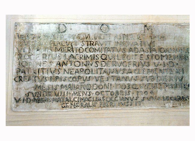 lapide tombale - ambito Italia meridionale (sec. XVIII)