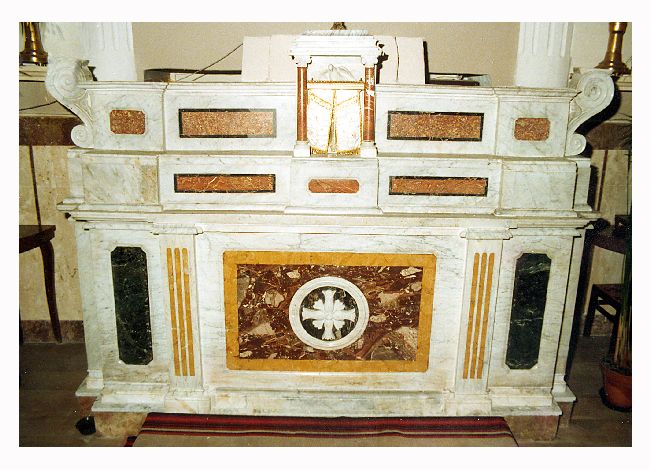 altare maggiore - ambito pugliese (secondo quarto sec. XIX)