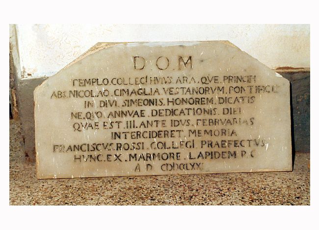 lapide - produzione pugliese (sec. XVIII)