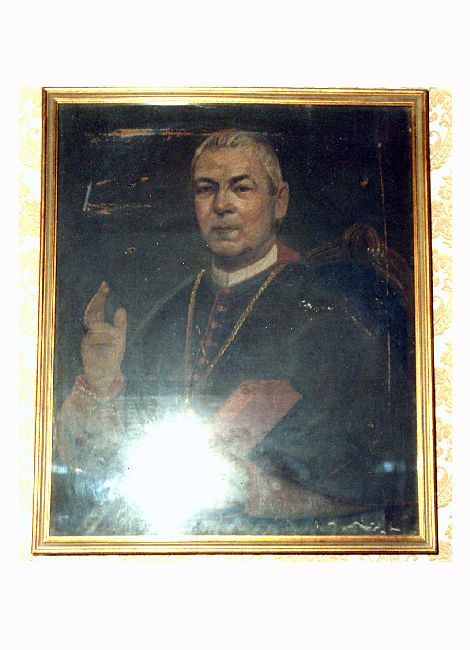 vescovo Feolli o vescovo Pizza, ritratto di ecclesiastico (dipinto) - ambito Italia meridionale (seconda metà sec. XIX)