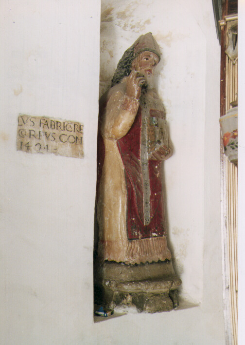 Santo vescovo (statua) - ambito pugliese (sec. XVI)