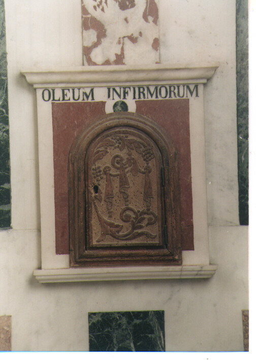 armadietto per oli santi - ambito pugliese (ultimo quarto sec. XIX)