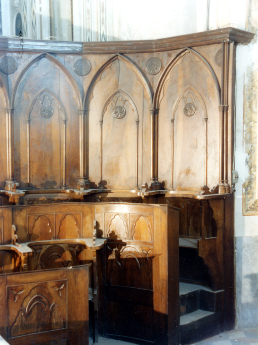 stalli del coro - ambito pugliese (seconda metà sec. XIX)