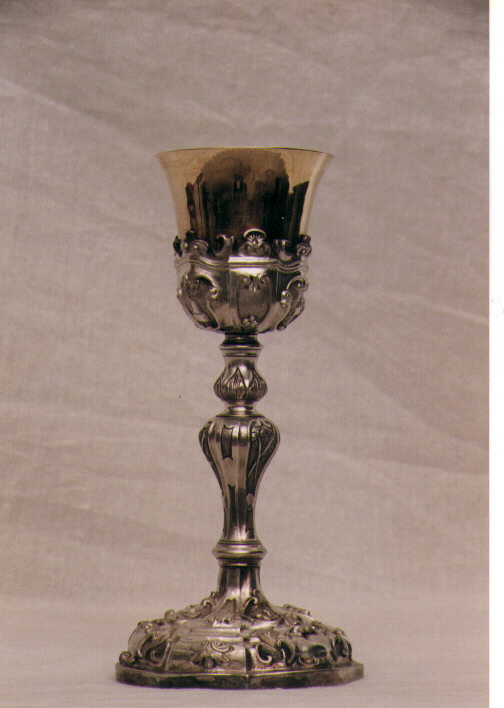 simboli e strumenti della passione (calice) - manifattura napoletana (seconda metà sec. XVIII)