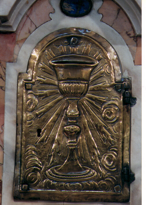 sportello di tabernacolo - ambito Italia meridionale (fine/inizio secc. XVIII/ XIX)